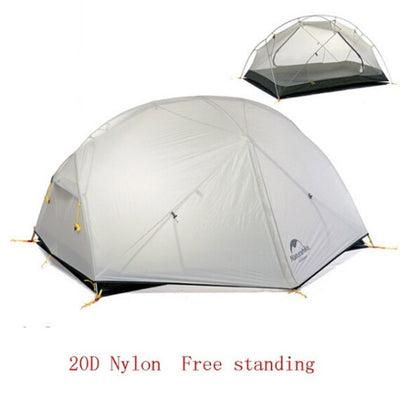 Ultralight Backpacking Tent - 2 Persons Camping Tent 20D Nylon Fabric