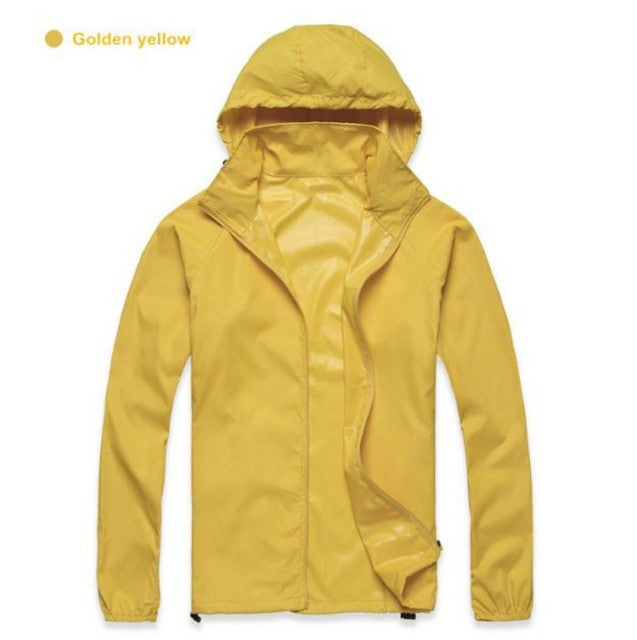 yellow Waterproof Hiking Jacket