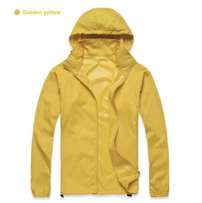 yellow Waterproof Hiking Jacket