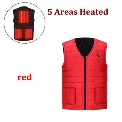 Electric Heating Vest Jacket - 5 Heat Spots