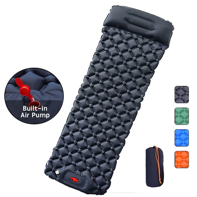OUTDOOR SLEEPING MAT - BUILT IN AIR PUMP