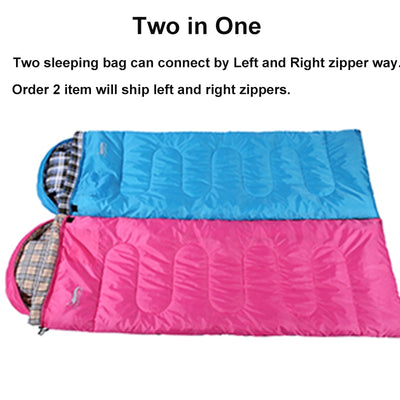 Soft Flannel Sleeping Bags with Pillow