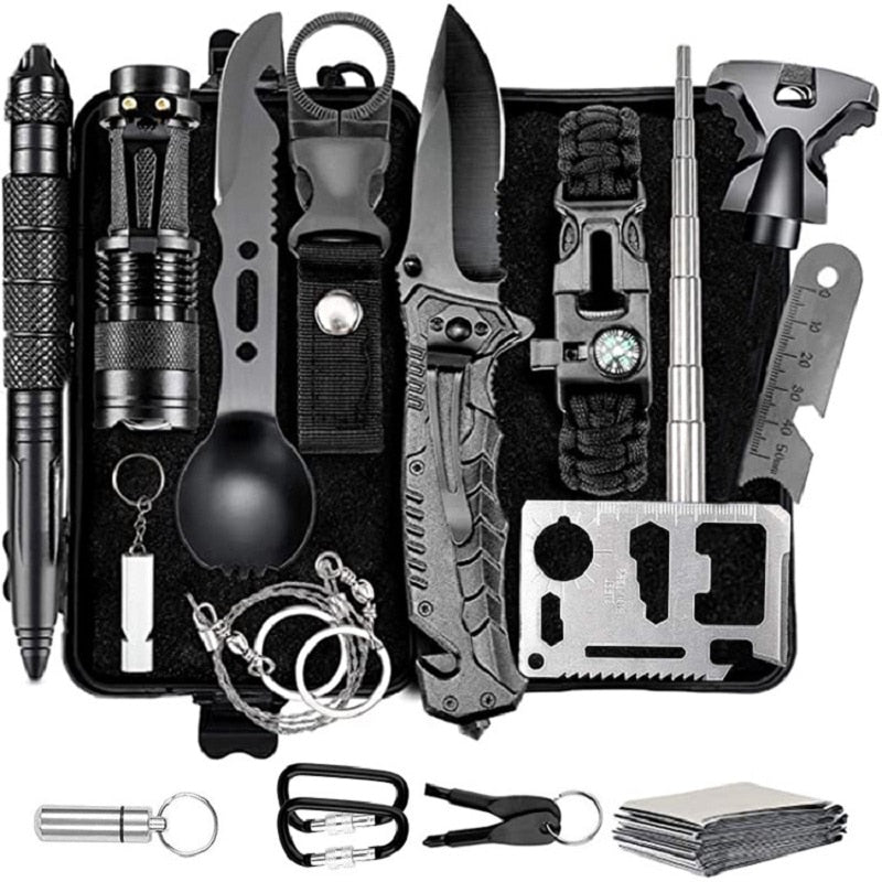 Camping & Survival tools Kit - 16 units in 1 pack