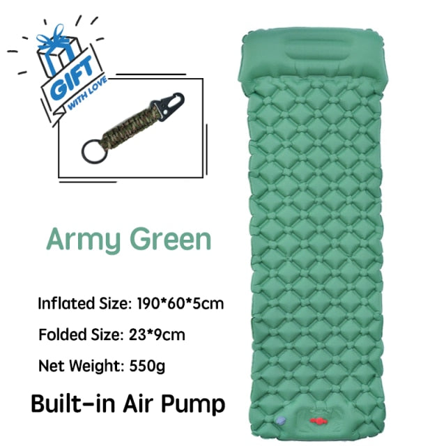 Outdoor Sleeping Mat - Built in Air Pump