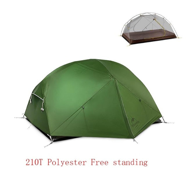 Ultralight Backpacking Tent - 2 Persons Camping Tent 20D Nylon Fabric