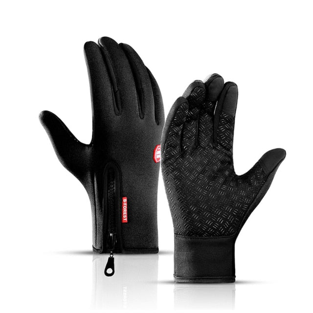 winter gloves black