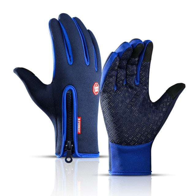  winter gloves blue