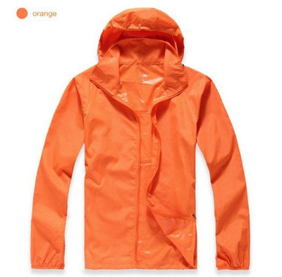 orange Waterproof Hiking Jackets