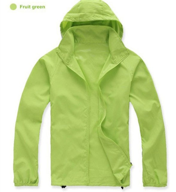 green Waterproof Hiking Jackets