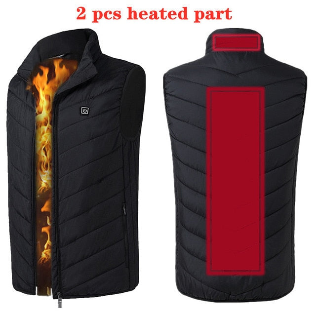 Electric Heating Vest Jacket - 0 Heat Spots
