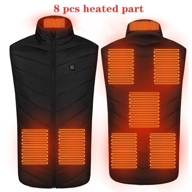 Electric Heating Vest Jacket - 08 Heat Spots