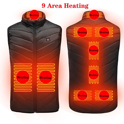 Electric Heating Vest Jacket - 09 Heat Spots