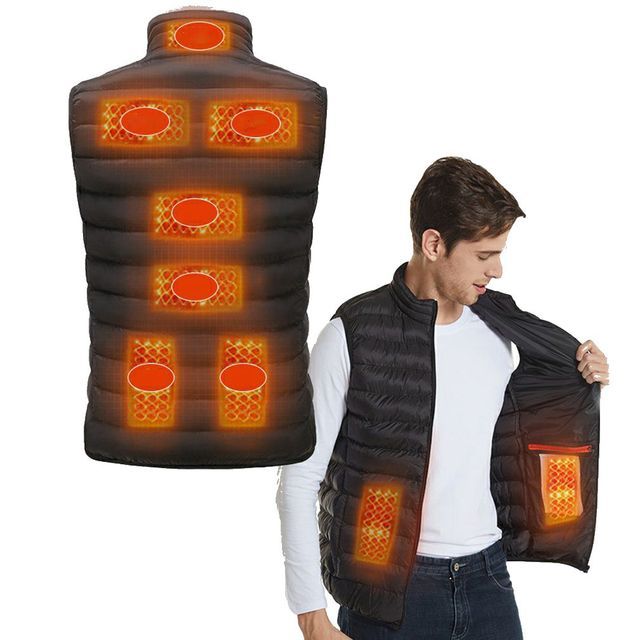 Electric Heating Vest Jacket - 9  Heat Spots