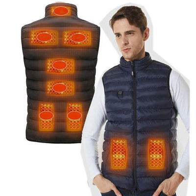 Electric Heating Vest Jacket - 9 Heat Spots
