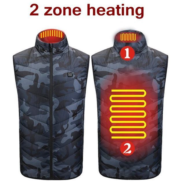 Electric Heating Vest Jacket - 2 Heat Spots