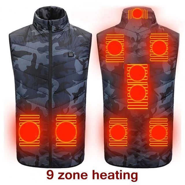 Electric Heating Vest Jacket - 11 Heat Spots