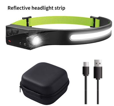 COB Led Head Lamp  USB Rechargeable